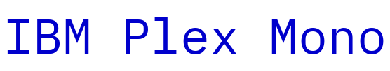 IBM Plex Mono लिपि